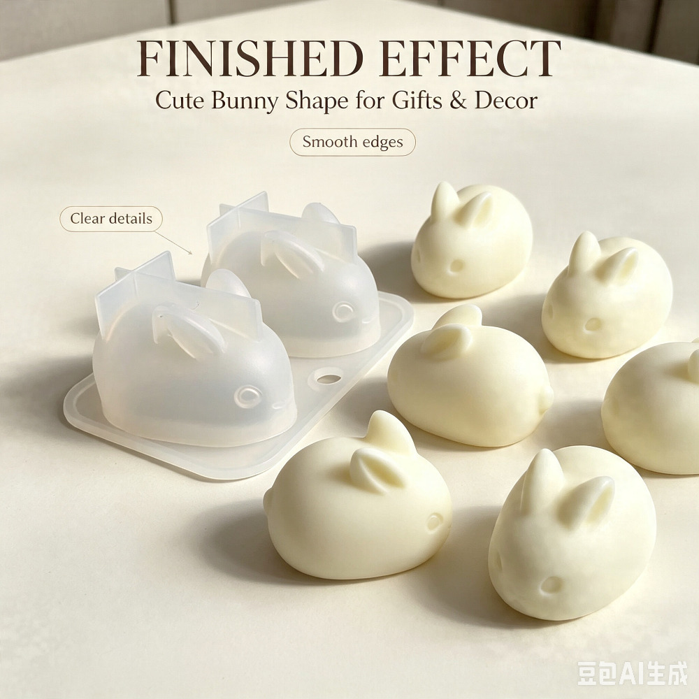 3D Mini Rabbit Silicone Mold F - Soap Making Tools recension och pris