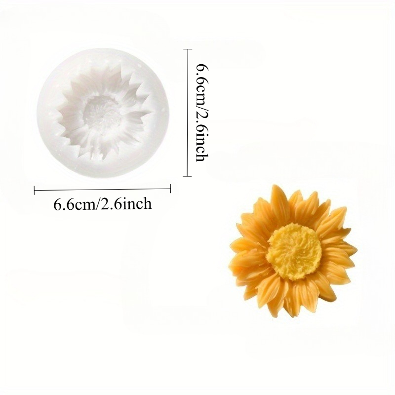 Vibrant 3D Sunflower Silicone  - Soap Making Bar recension och pris