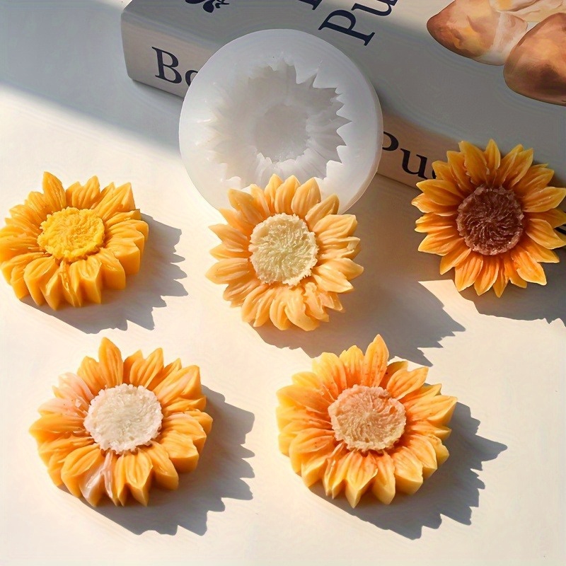 Vibrant 3D Sunflower Silicone  - Soap Making Bar recension och pris