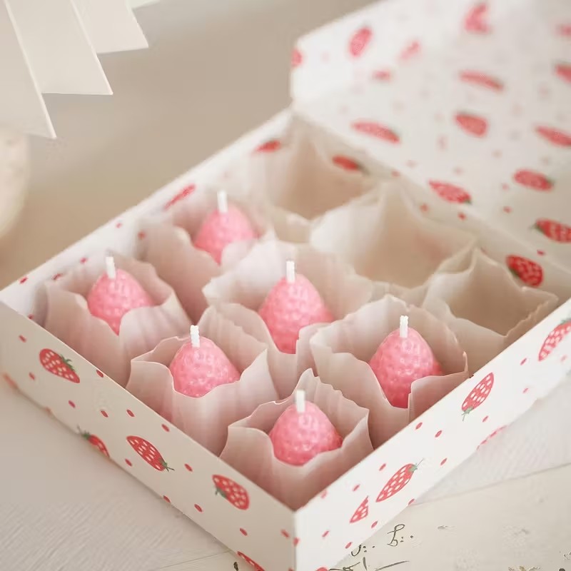 Strawberry Silicone Candle Mol - Soap Making Tools recension och pris
