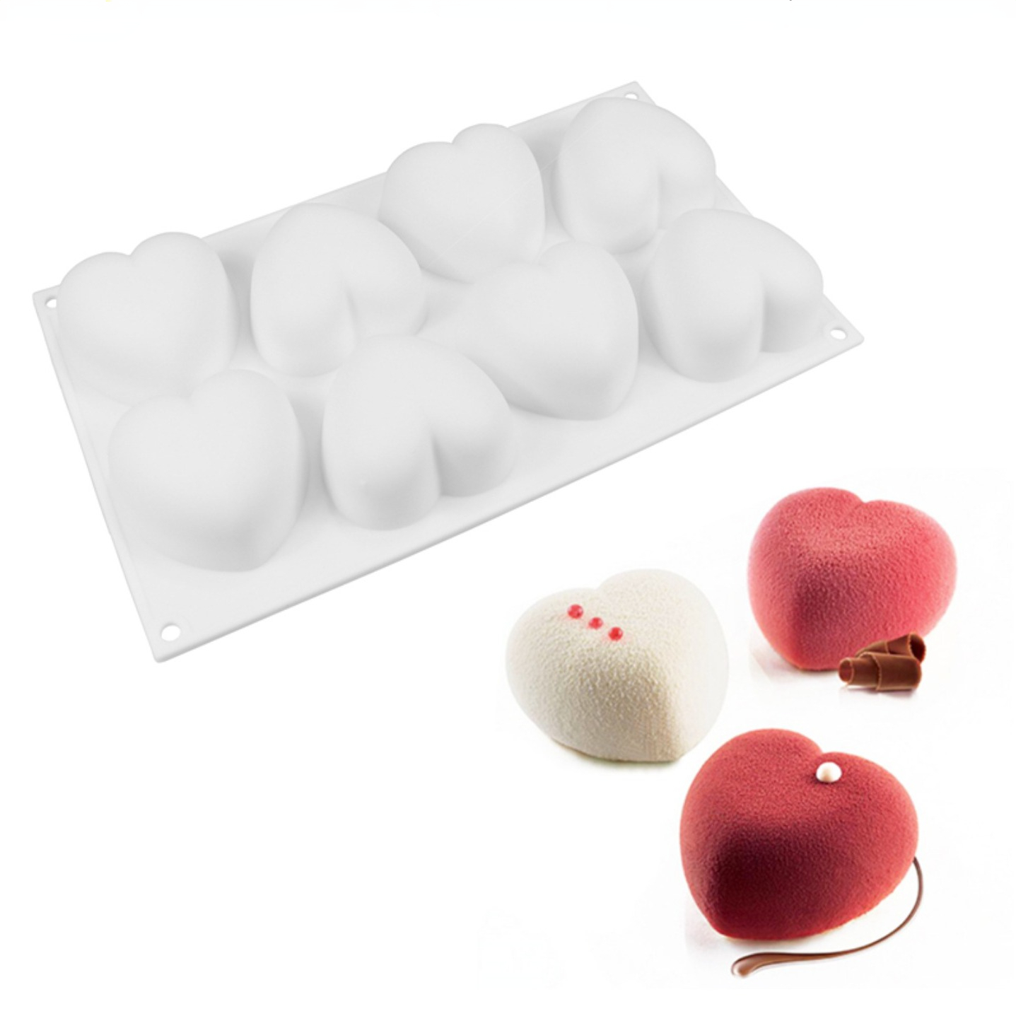 Love Heart Silicone Soap Mold  - Soap Making Experiment recension och pris