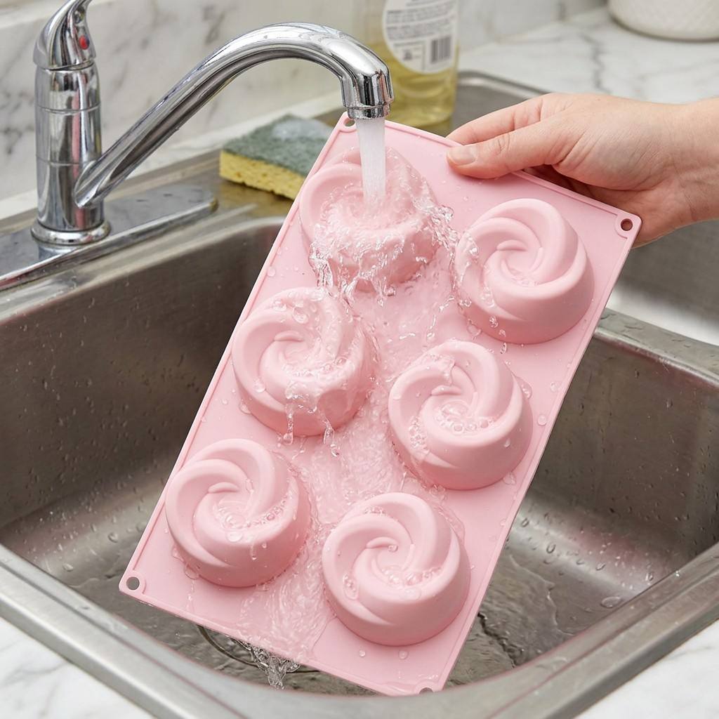 Food Grade 6-Cavity Rose Flowe - Soap Making Bar recension och pris