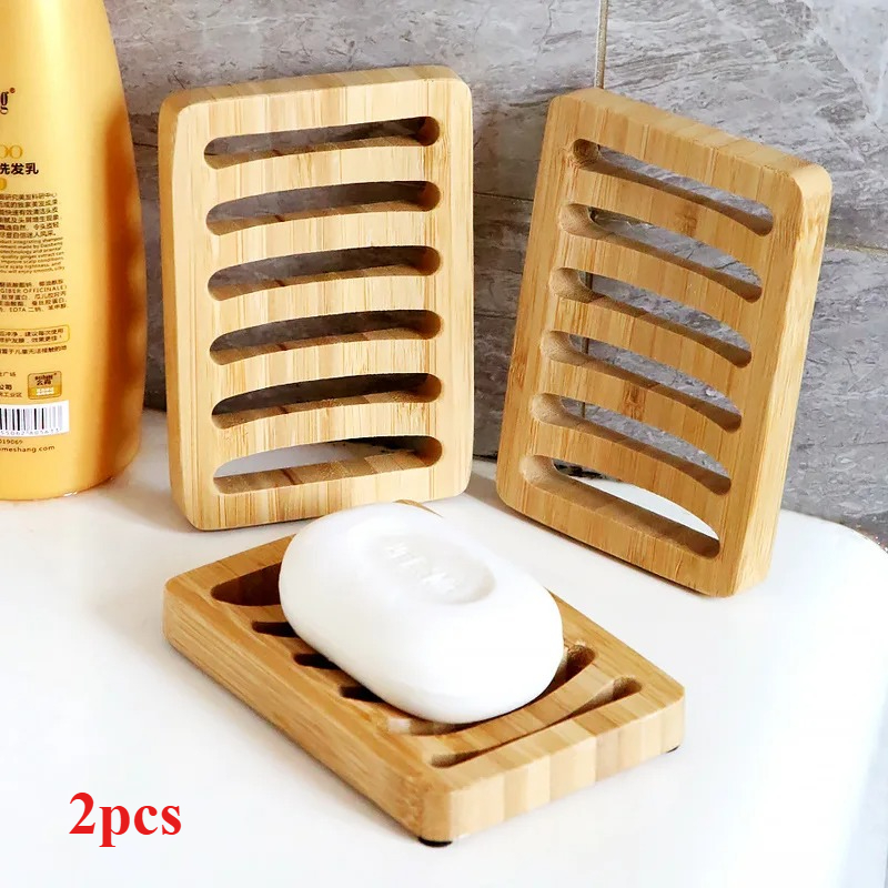 2 pcs Bamboo Case Tray Wooden  - Soap Making Tools recension och pris