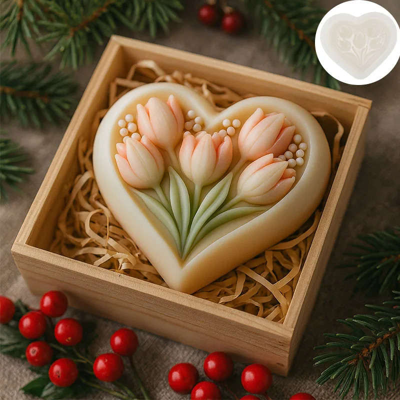 Silicone Mold for Heart-shaped - Soap Making Experiment recension och pris